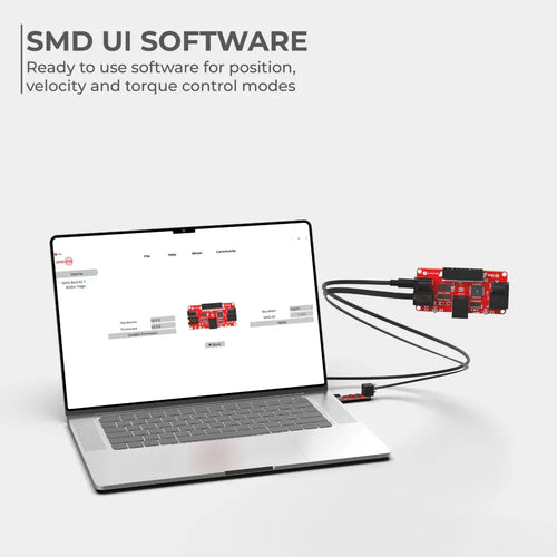 SMD RED Smart Brushed Motor Driver with Speed, Position and Current Control Modes