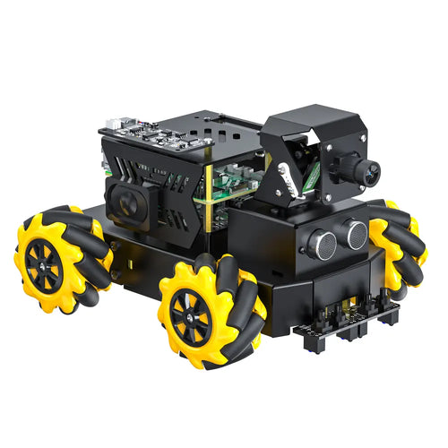 Yahboom AI Vision Robot Raspberry Pi 5 Car Support Python Progamming Open Source-Superior Version((RPi5 4GB Board))