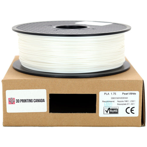 Pearl White Standard PLA Filament, 1.75mm, 1kg