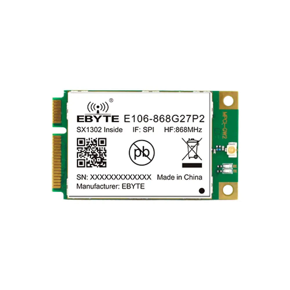 E106-868G27P2 LoRa module SX1302 wireless Lora gateway RF SPI interface