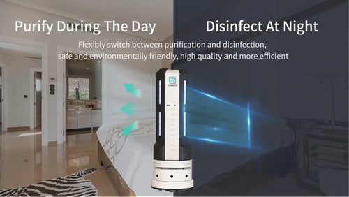 UVC LED Disinfection Robot w/ HEPA Air Filter System