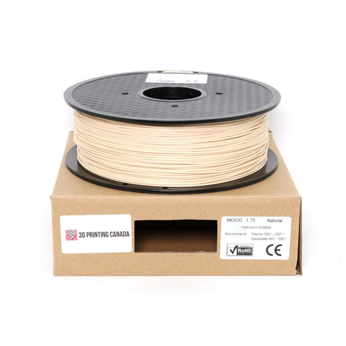 3D Printing Canada Natural Wood - 1.75mm PLA Filament - 1 kg