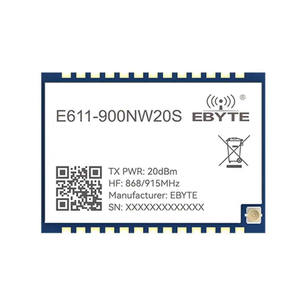 E611-900NW20S Remote Data and Image Transmission Module 868M 915M one send and multiple receive star network drone transparent transmission serial port wireless module