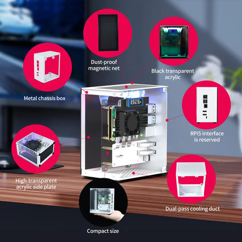 CUBE Pi Protective Case For Raspberry Pi 5-Basic version