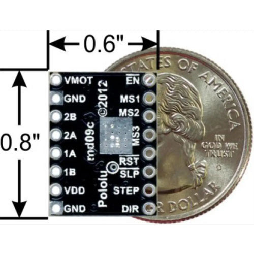 8-35V 2A Single Bipolar Stepper Motor Driver A4988 Black Edition