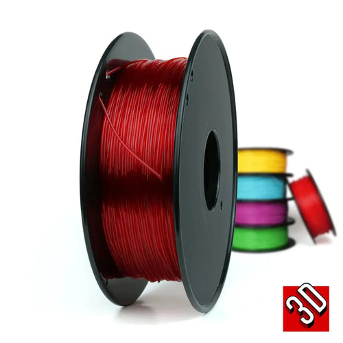 Sainsmart Transparent Red 1.75mm TPU Filament - 0.8kg