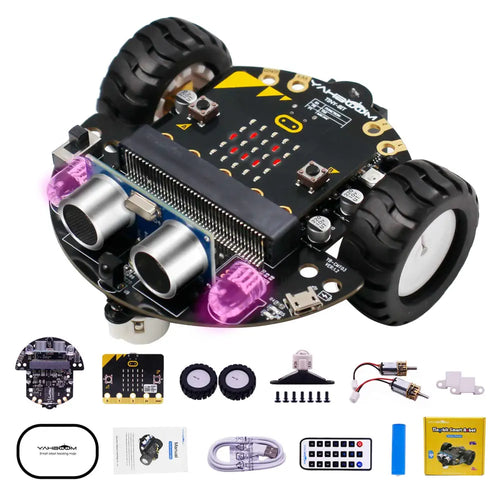 Yahboom Tiny:bit Smart Robot Car for STEM Coding Education, Powered By Micro:bit w/ Microbit Board