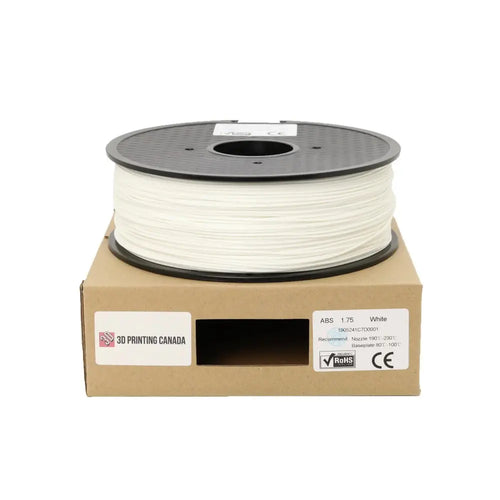 White Standard ABS Filament - 1.75mm, 1kg