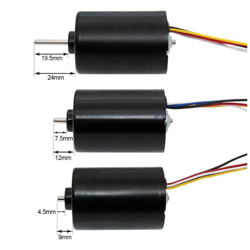 24V 36mm Diameter Brushless DC Motor, 8000 RPM