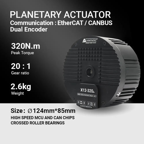 Myactuator DC MOTOR RMD-X12-320 EtherCAT New V4 High Torque 320N.M Humanoid Robot Joint High Precision 48v DC Brushless Motor
