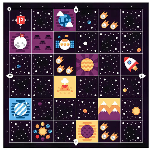 Primo Cubetto Deep Space Adventure Map Educational Fabric Play Mat, Kids Learning Coding Programming Robot Toy Playmat, Educational Fun Toy for 3+ Years Children