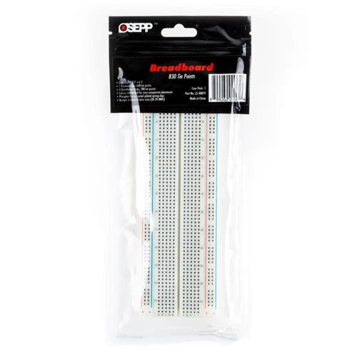 830 Tie Point Interlocking Solderless Breadboard