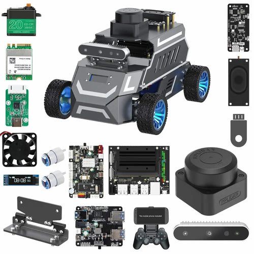 ROSMASTER A1 AI Large Model ROS2 Robot with Ackerman steering chassis-Ultimate with NANO 4GB SUB