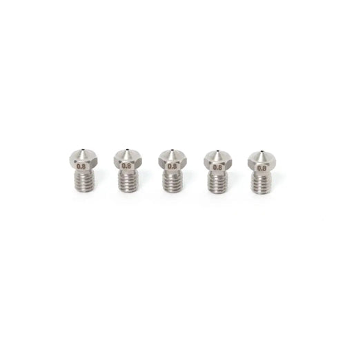 3D Printing Canada V6 E3D Clone Stainless Steel Nozzle 1.75mm-0.8mm (5 Pack)