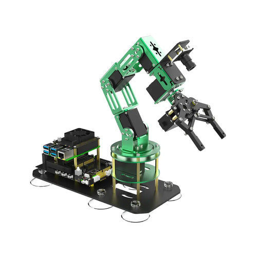 Yahboom Robot Arm 6DOF AI Programmable Electronic DIY Hand Building with Camera for Adults ROS Open Source for Raspberry Pi 5(With RPi 5 8G board)