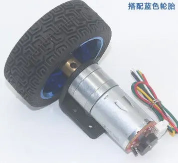 25Dx54L 12V Gear Motor w/ Magnetic Encoder, 82 rpm