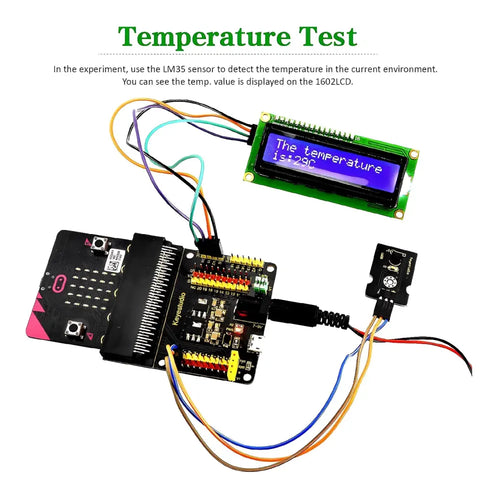 KEYESTUDIO 37 Sensors in 1 Starter Kit for BBC Micro bit with Tutorial with Microbit Board