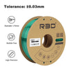 Green R3D Silk PLA Filament 1.75mm 1kg