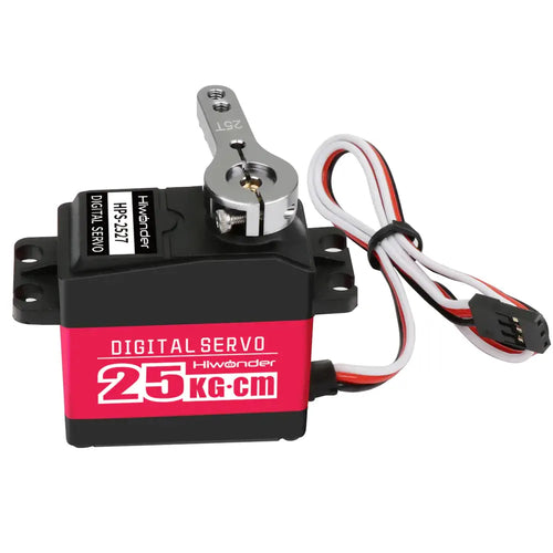 Hiwonder HPS 2527MG 25KG High Torque Digital Servo w/ Full Metal Gear for Robotic Arm, RC Car &amp; Single Shaft