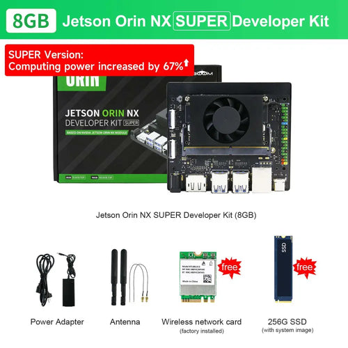 Jetson Orin NX Developer Kit 8GB RAM Super Version with NVIDIA Core Module for ROS AI Deep Learning