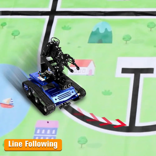 Hiwonder Tankbot Track Robot Car Loaded with Robotic Arm for STM32 Programming