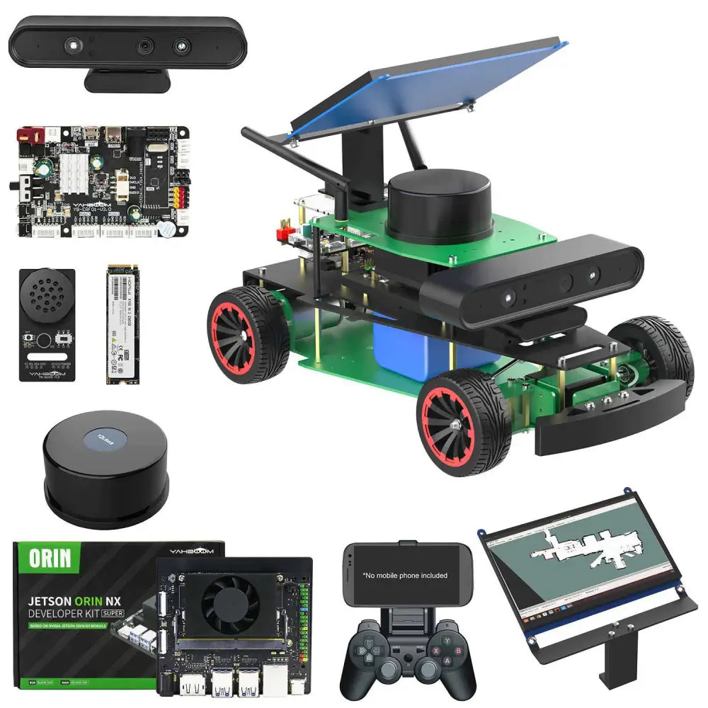 Yahboom Rosmaster R2 ROS2 Robot Ackermann Structure-Ultimate-with Orin ...