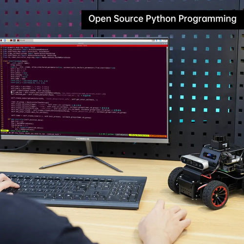 Hiwonder Raspberry Pi 5 Robot Car MentorPi A1 Ackermann Chassis ROS2 Support SLAM and Autonomous Driving (Monocular Camera without Raspberry Pi 5)