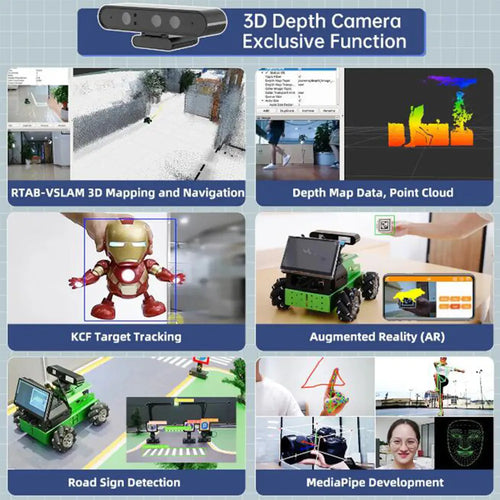 Hiwonder JetAuto ROS Robot Car Powered by Jetson Nano with Lidar Support SLAM Mapping and Navigation (Starter Kit/SLAMTEC A1 Lidar) )