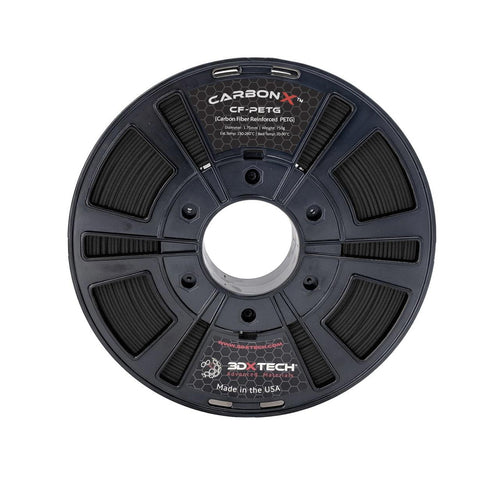 3DXTech Black 1.75mm CarbonXT CF PETG Filament - 0.75 kg