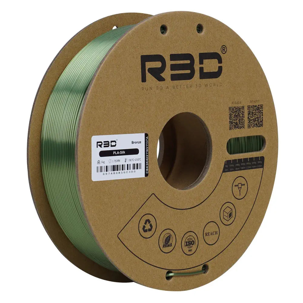 Bronze - R3D Silk PLA Filament 1.75mm 1kg Spool