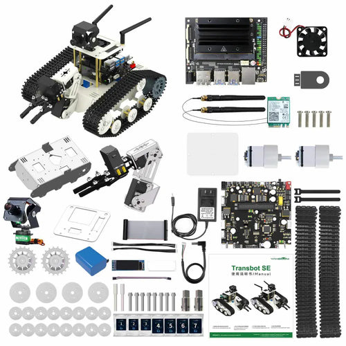 Transbot SE ROS Robot, Python Programming, HD Camera for Jetson NANO (w/ Board)