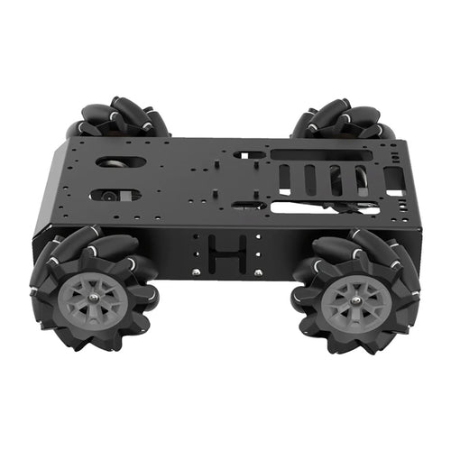 Hiwonder Large Metal 4WD Vehicle Chassis w/ 8V Encoder Geared Motor for Arduino/Raspberry Pi/Ros Robot