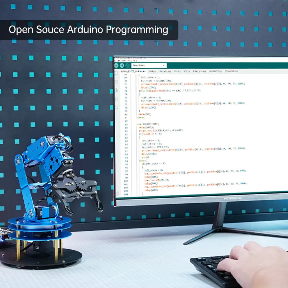 Hiwonder LeArm AI Desktop Robot Arm with AI Vision &amp; Voice Interaction, Support Arduino Programming &amp; Sensor Expansion (Intermediate Kit)