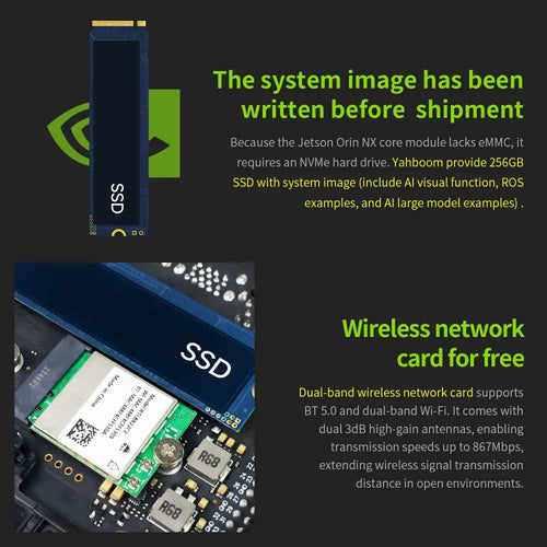 Jetson Orin NX Developer Kit 16GB RAM Super Version with NVIDIA Core Module-AI Large Model Developer Kit