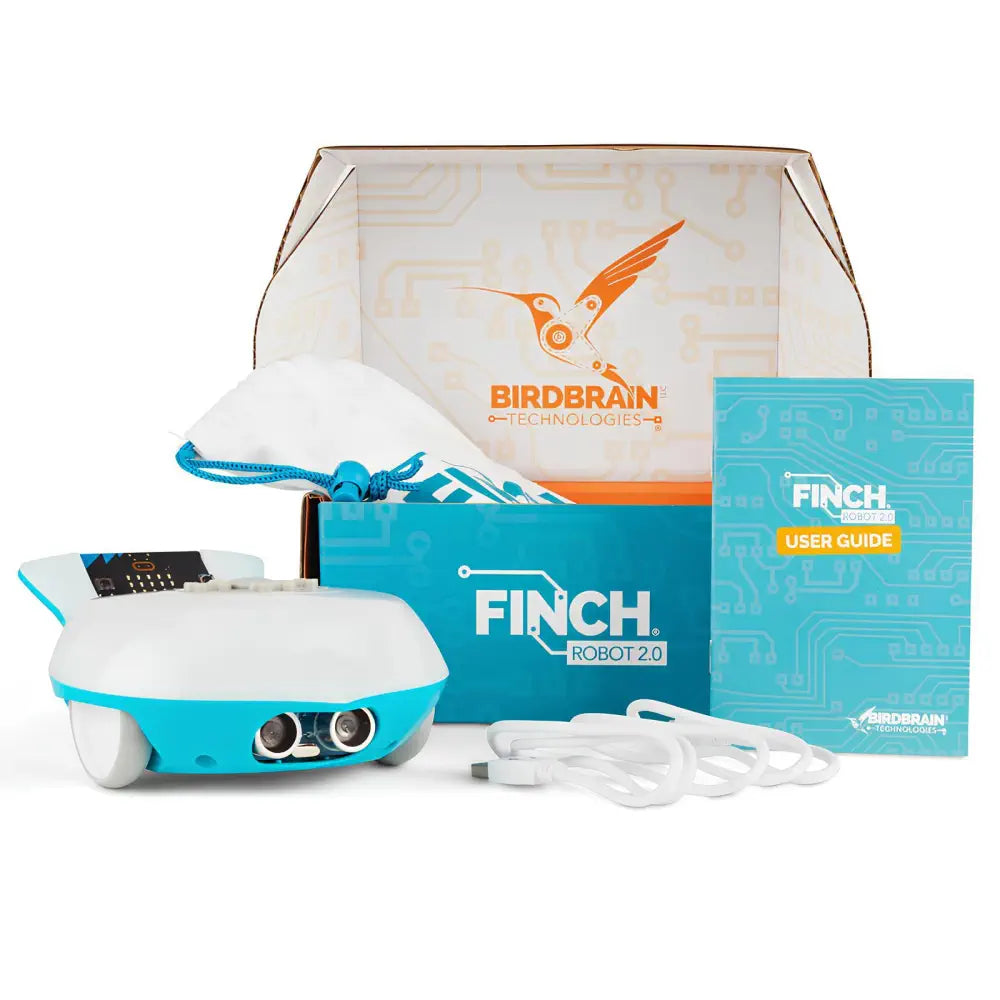 Birdbrain Finch Robot 2.0 - Educational Programmable Coding Robot w/ micro:bit Board - STEM Coding Robotics