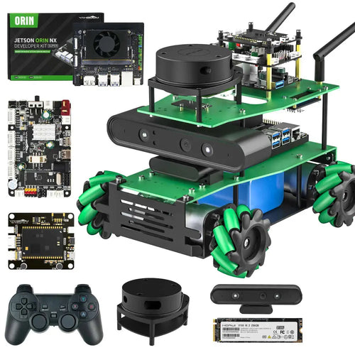 ROSMASTER X3 ROS2 Robot with Mecanum Wheel -Superior with Orin NX SUPER 8GB Board