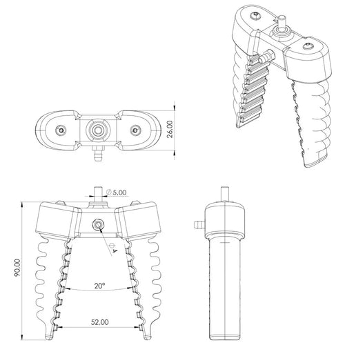 Dobot Magician Softgripper, Two Finger