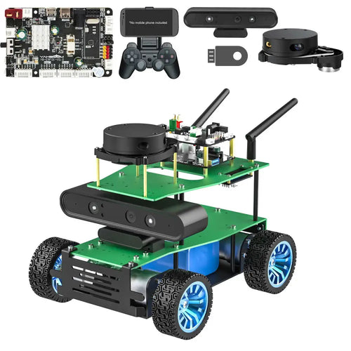 Yahboom Rosmaster X1 4WD Smart DIY ROS Car Kit for Jetson NANO 4GB version(Basic Version without  Jetson NANO board)