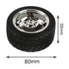 6V Metal Gearmotor 37D, 11PPR Encoder, 80D Wheels Kit - 6V, 18RPM