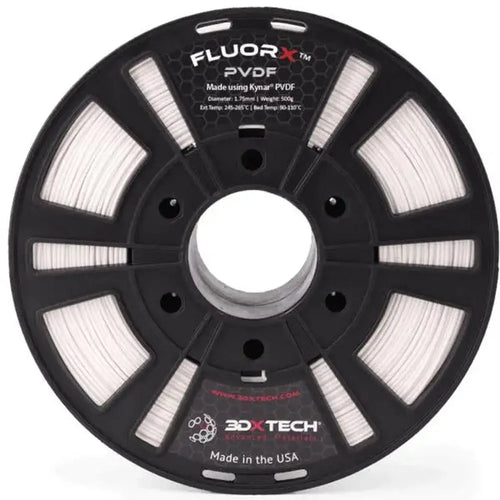 3DXTech FluorXT PVDF Filament, Natural, 1.75mm, 0.5kg