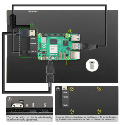 10.1-inch capacitive touch screen for Raspberry Pi/Jetson/RDK