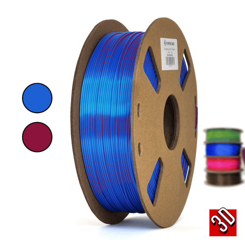 Polychromatic Dual Colour Silk PLA Filament