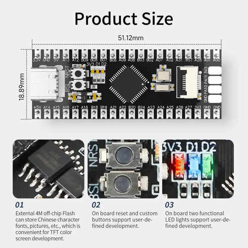 MSPM0G3507 Mini Development Board-Board + TFT screen