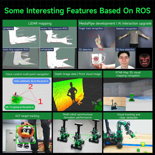 Yahboom Rosmaster X3 Plus 6-DOF Robotic Arm with AI Vision and Voice Control RaspberryPi Version(With RaspberryPi 5 16G Board)