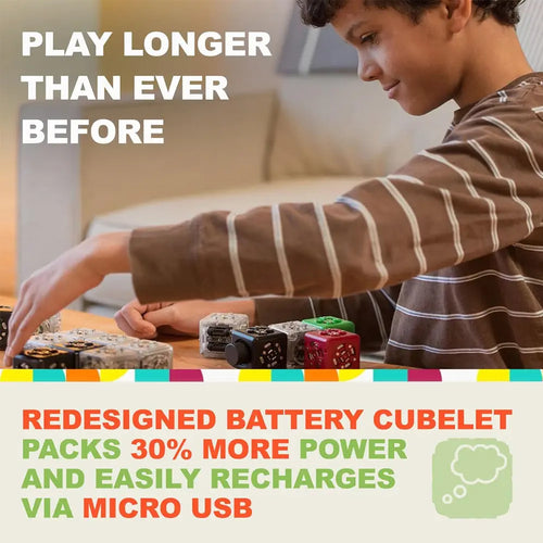 Modular Robotics Battery Cubelet - STEM Robotics Blocks Construction Kit, 30% more power, Micro-USB Connectivity