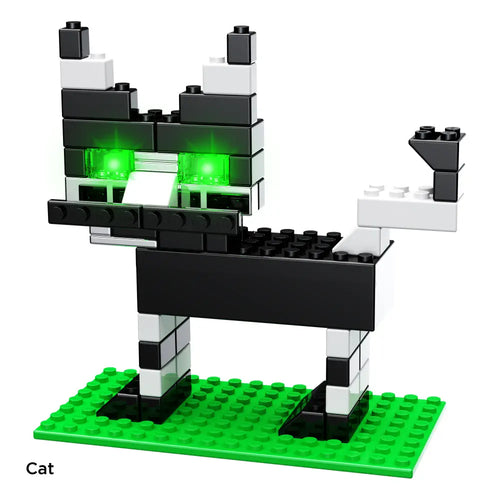 Power Blox BYO Glowing Cat Sculpture