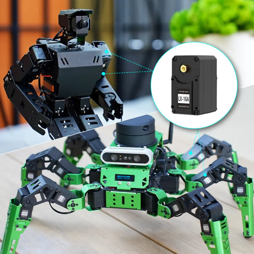 Hiwonder LX-16A Full Metal Gear Serial Bus Servo with Real-Time Feedback Function for RC Robot (Control Angle 240)