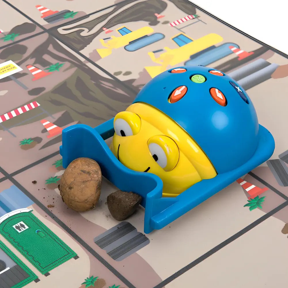 TTS Bee Bot &amp; Blue Bot Pushers - 6 Rainbow Colored Durable Pushers - Teach Control, Direction, Sequencing &amp; Estimation - Classroom Coding Toy | Ages 3+