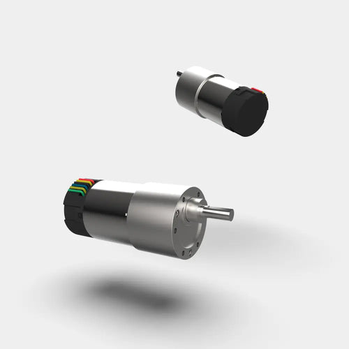 12V Brushed DC Motor with built-in encoder, 100 RPM speed