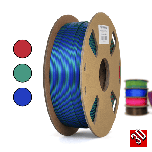 3D Printing Canada Polychromatic Tri-Colour Silk PLA Filament 1.75mm 1 kg